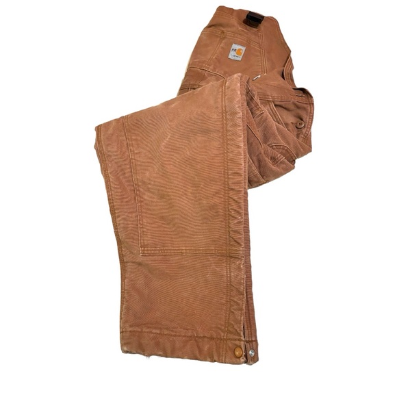 carhartt FLAME-RESISTANT QUICK DUCK® BIB OVERALL/QUILT-LINED size 40*30 - Picture 4 of 16
